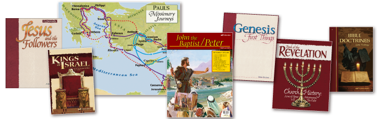Group of Bible Textbooks
