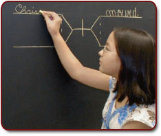 Child at Black Board