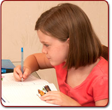 Girl Writing