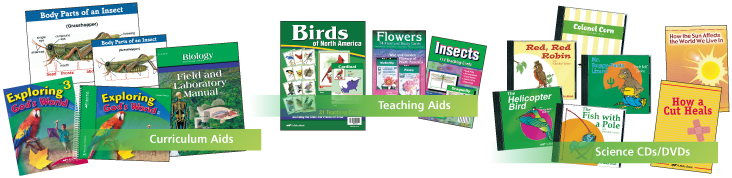 Visual aids, teacher editions, and curriculum plans