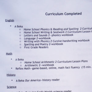 Curriculum