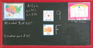 chalkboard for school