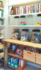 garage for homeschool space