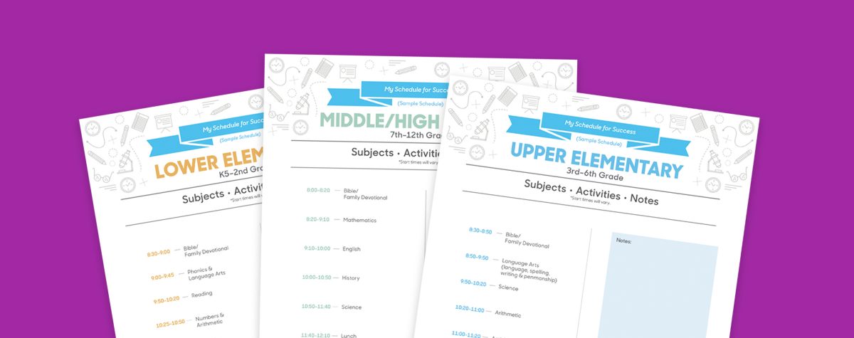 Abeka Schedule Printables Blog