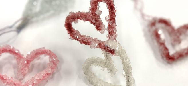 Borax Crystal Hearts