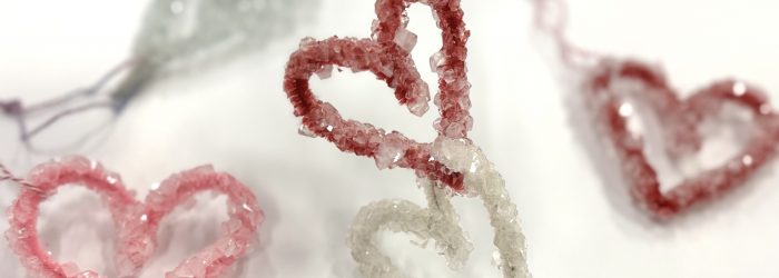 Borax Crystal Hearts
