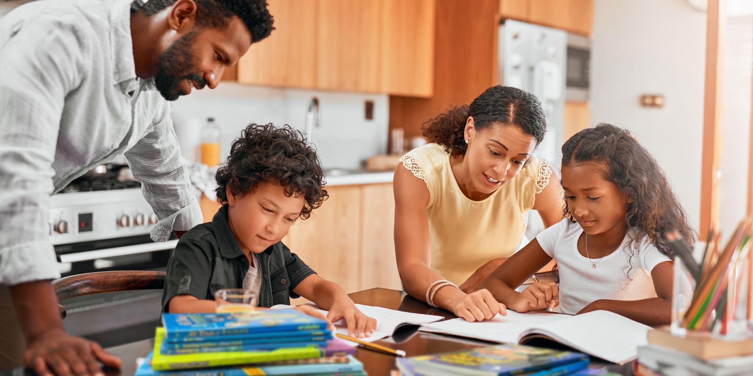 parents teamwork to homeschool with Abeka